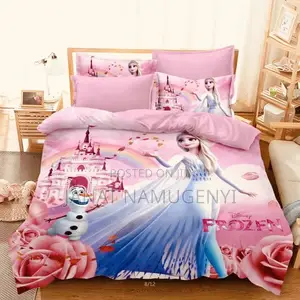 Frozen Pink Kids Character Duvet