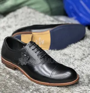 Black Clarks Genuine Leather Shoes