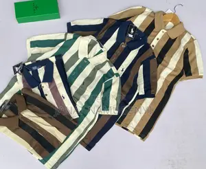 Colored Stripped Tshirts With Black Lines