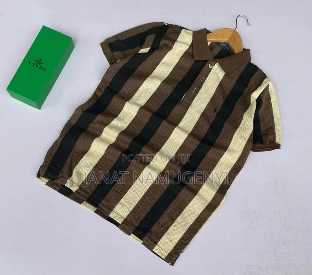 Colored Stripped Tshirts With Black Lines