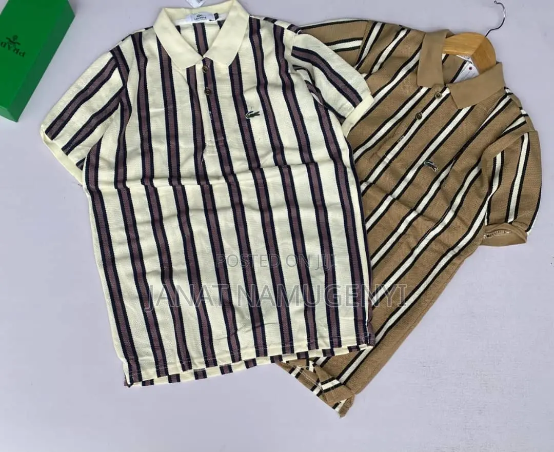 Colored Stripped Tshirts With Black Lines