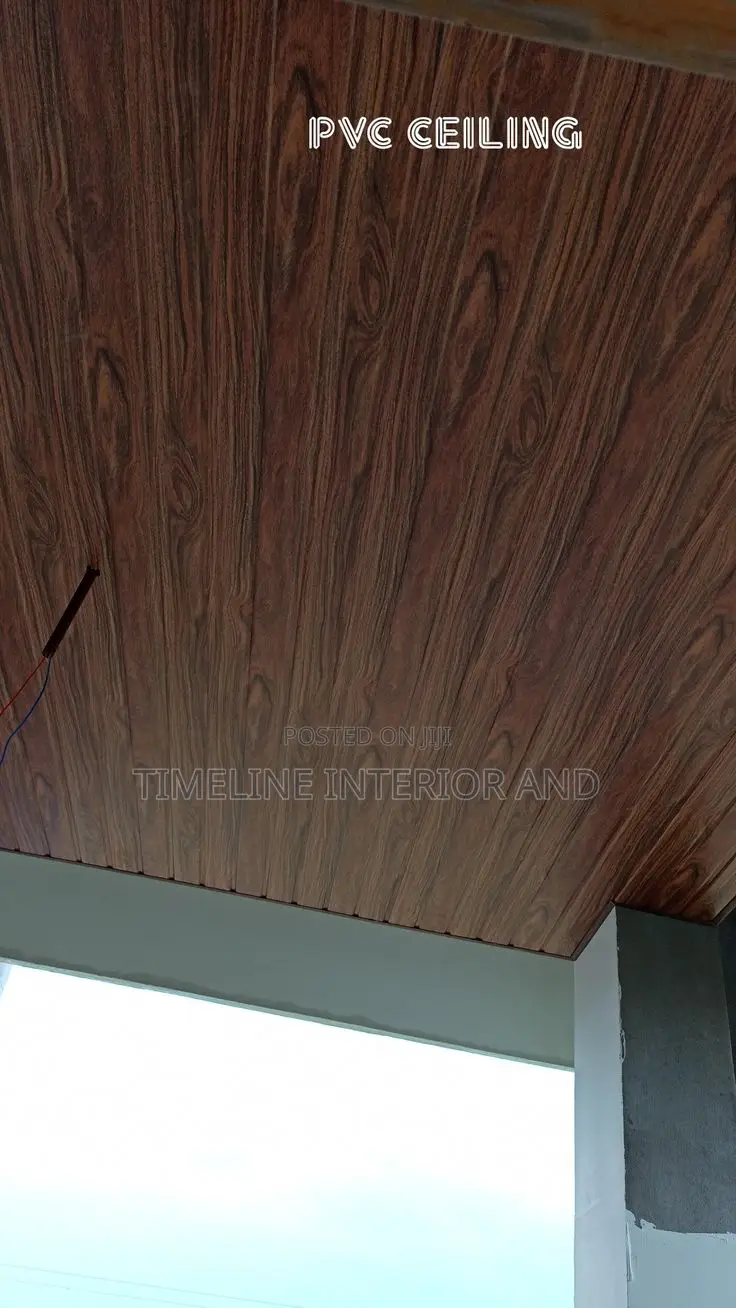 High-Gloss PVC Ceiling Installation