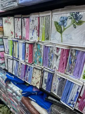 White and Blue Bedsheets