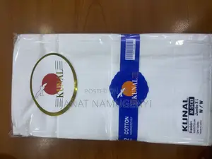 A Dozen of Kunal1 Plain White Handkerchiefs