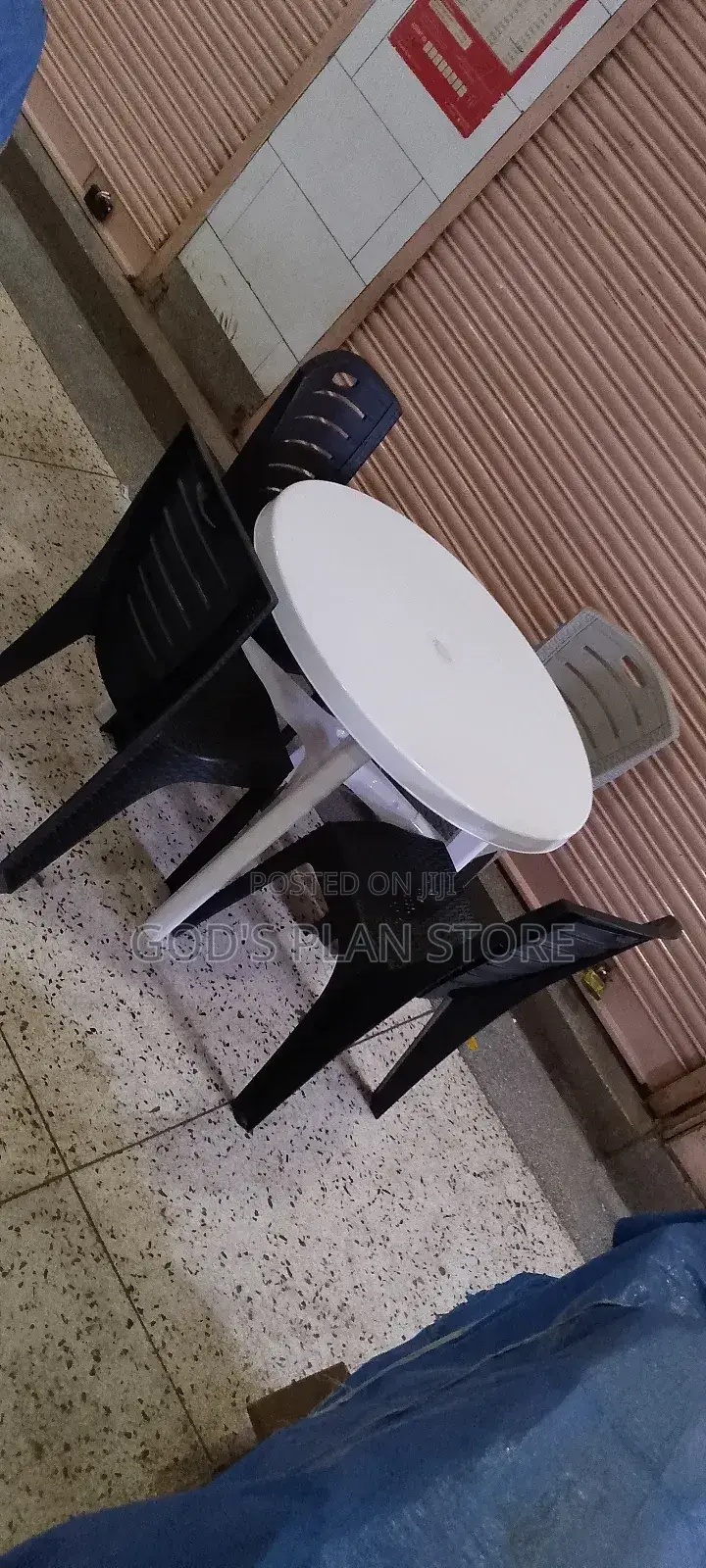 Dining Table and Chairs Set 4 Seater Plastic