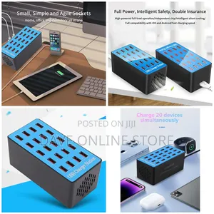 Multiple Usb Charger Station Charging Station -Multicolor