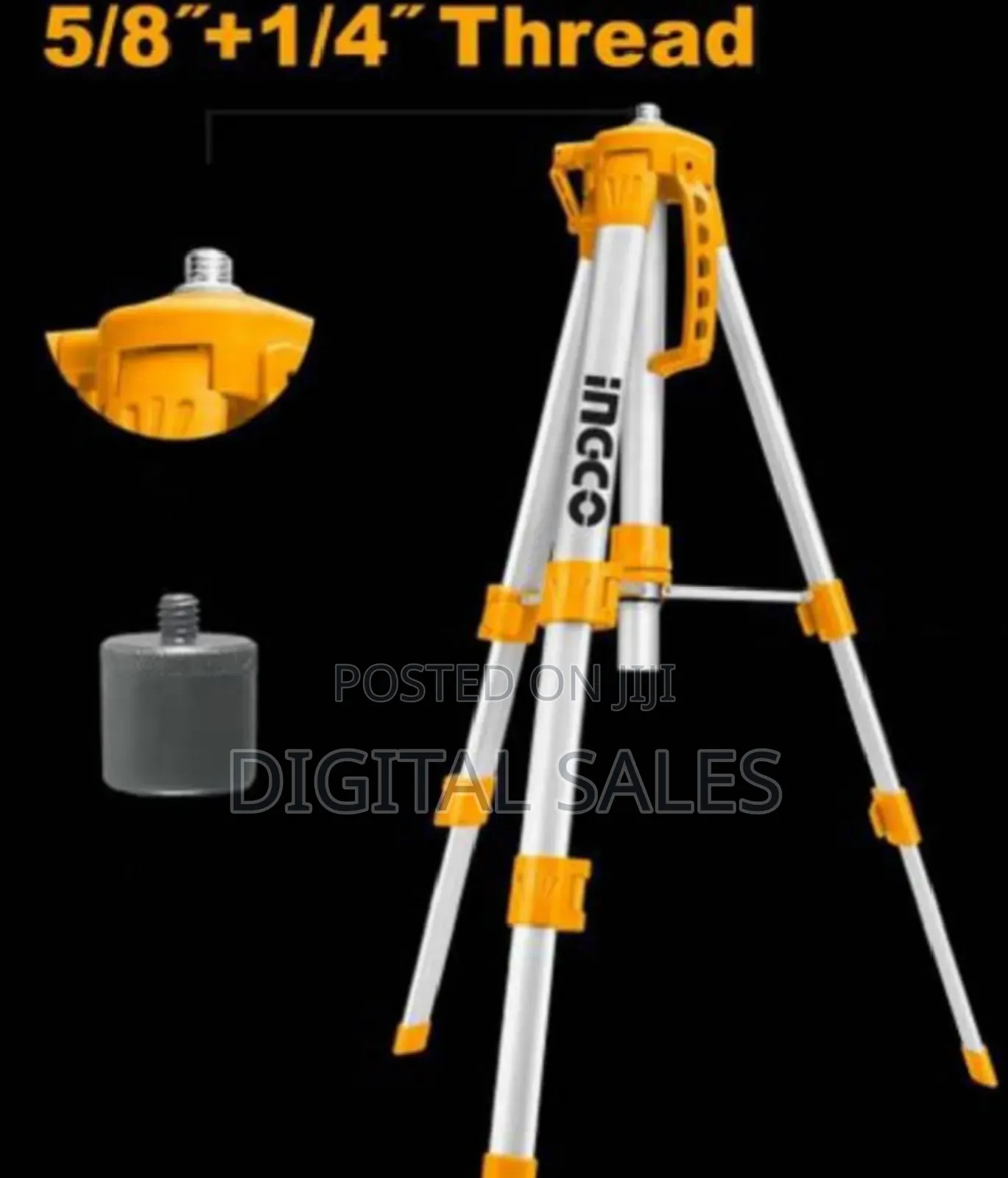 Ingco Aluminium Tripod Stand for Laser Levels