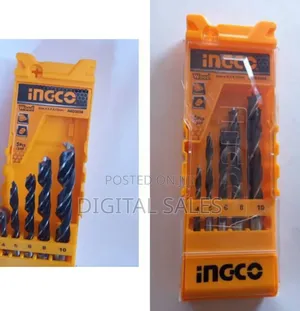Ingco Wood Drill Nails Set-Yellow