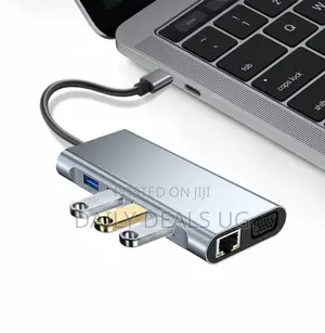 Usb C Hub Adapter 11 in 1 Dongle With Hdmi Vga Type C