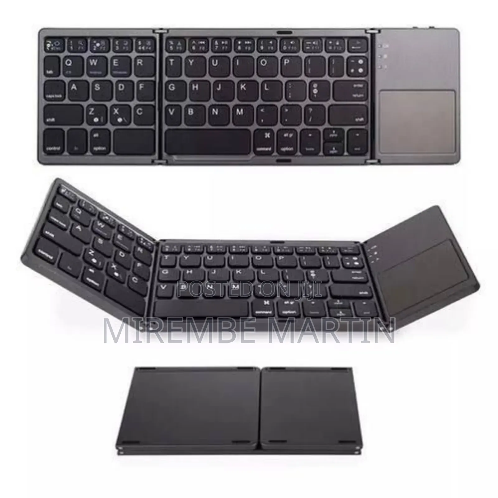 Portable Wireless Bluetooth Foldable Keyboard With Touch Pad