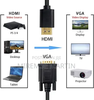 Hdmi Male to Vga Male Adapter Cable