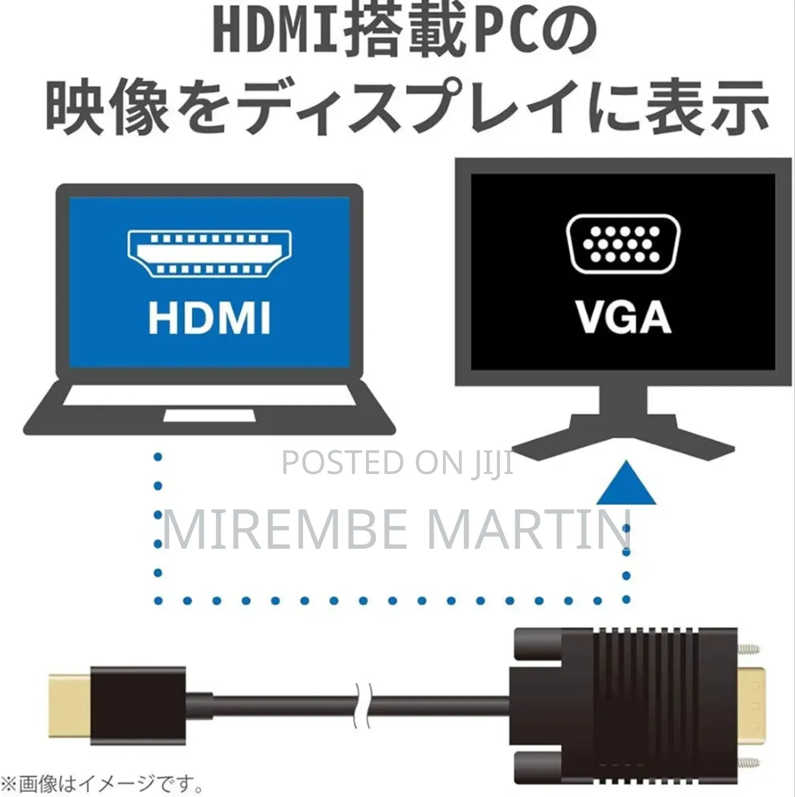 Hdmi Male to Vga Male Adapter Cable