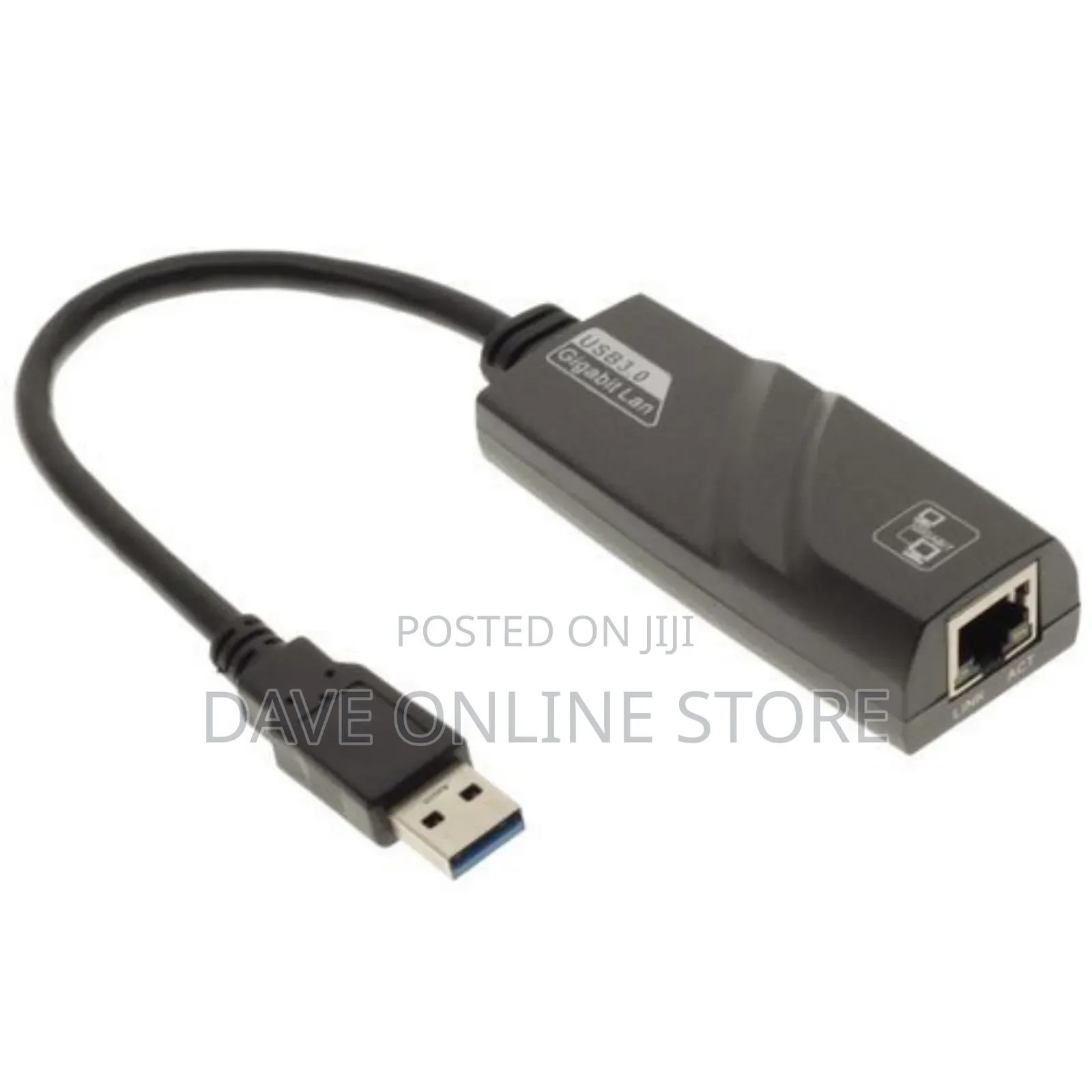 3.0 Usb High Speed Ethernet Network Adapter-Black