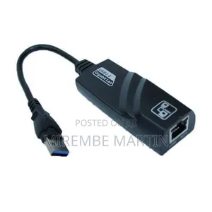 Usb 3.0 to Rj45 High Speed Ethernet Network Adapter-Black