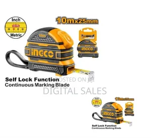 Ingco Steel Measuring Tape - Orange