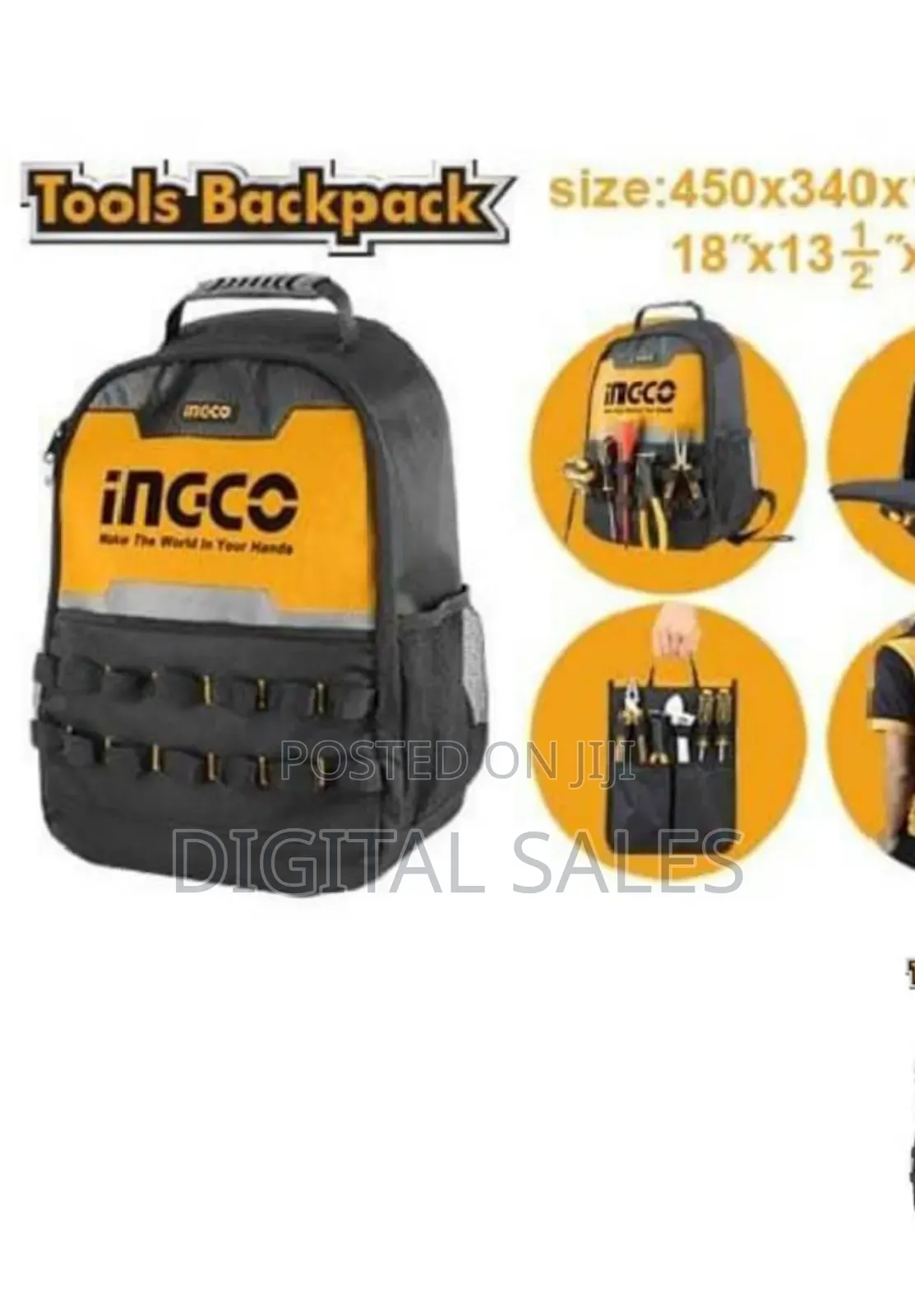 Ingco Tool Backpack,Tool Bag
