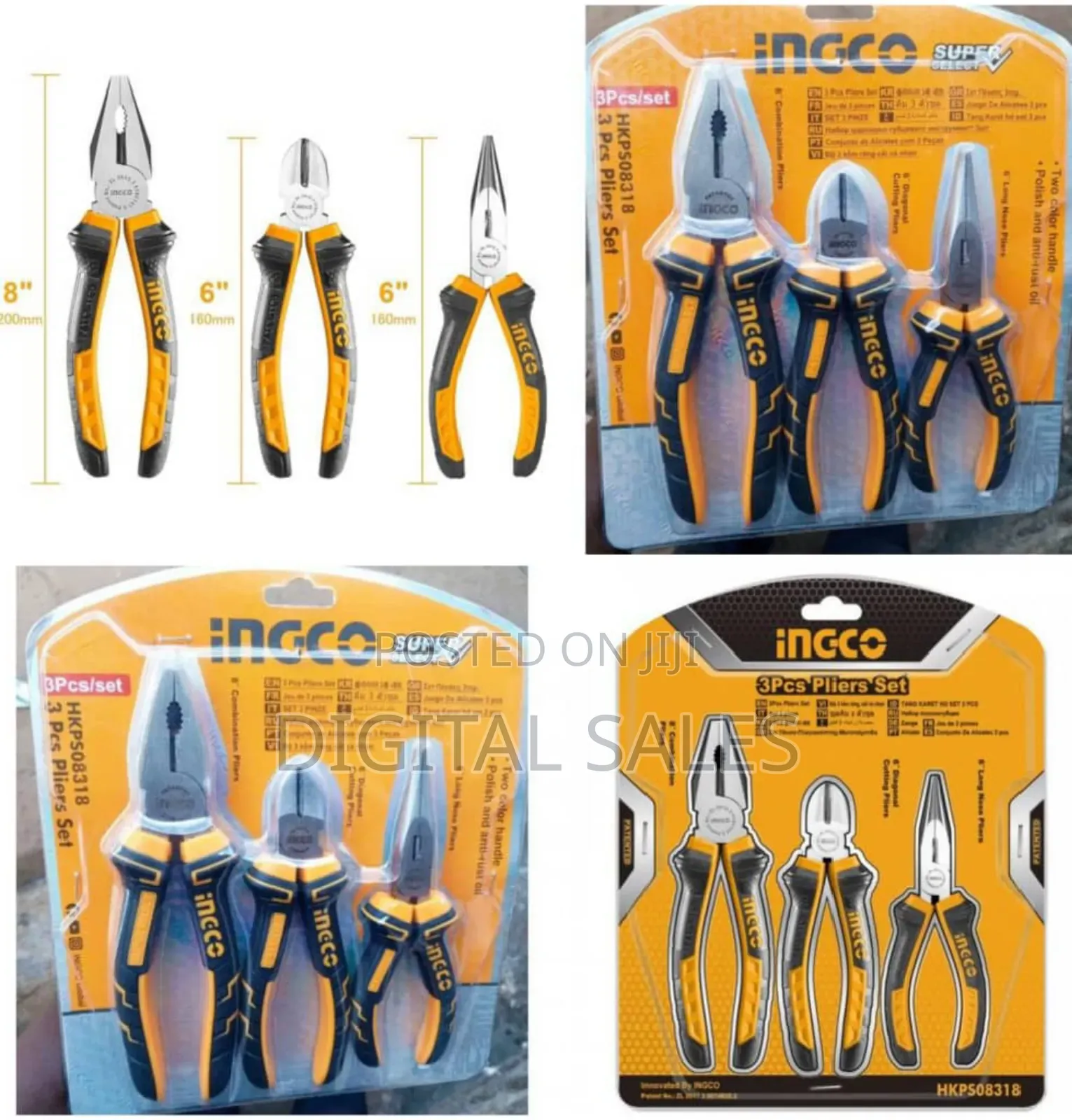 Three Pieces Pliers Set