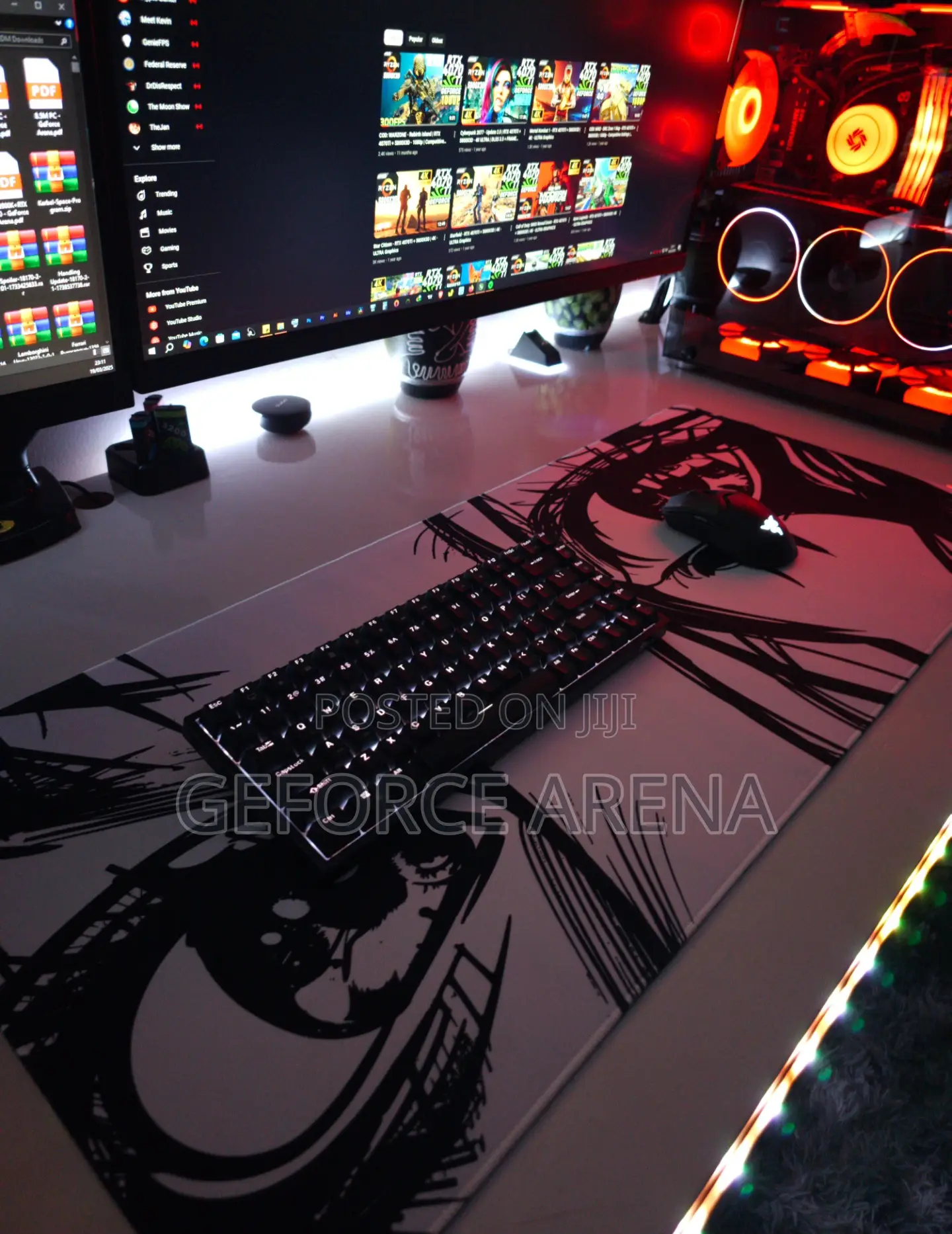 Hyper Gaming Mouse Pad With RGB Lights - Brand New