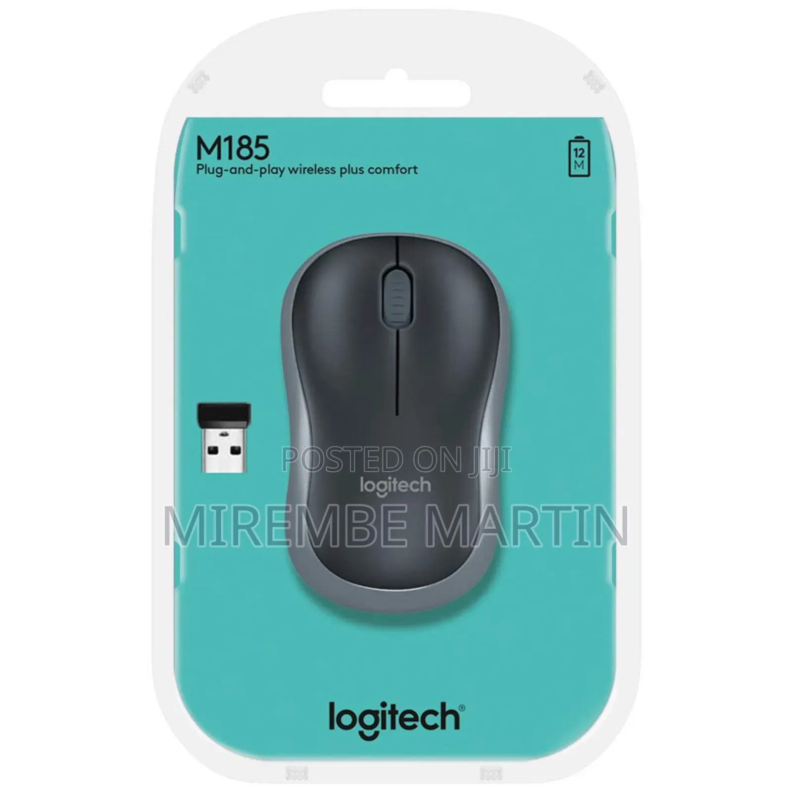 Logitech M185 Wireless Mouse Black