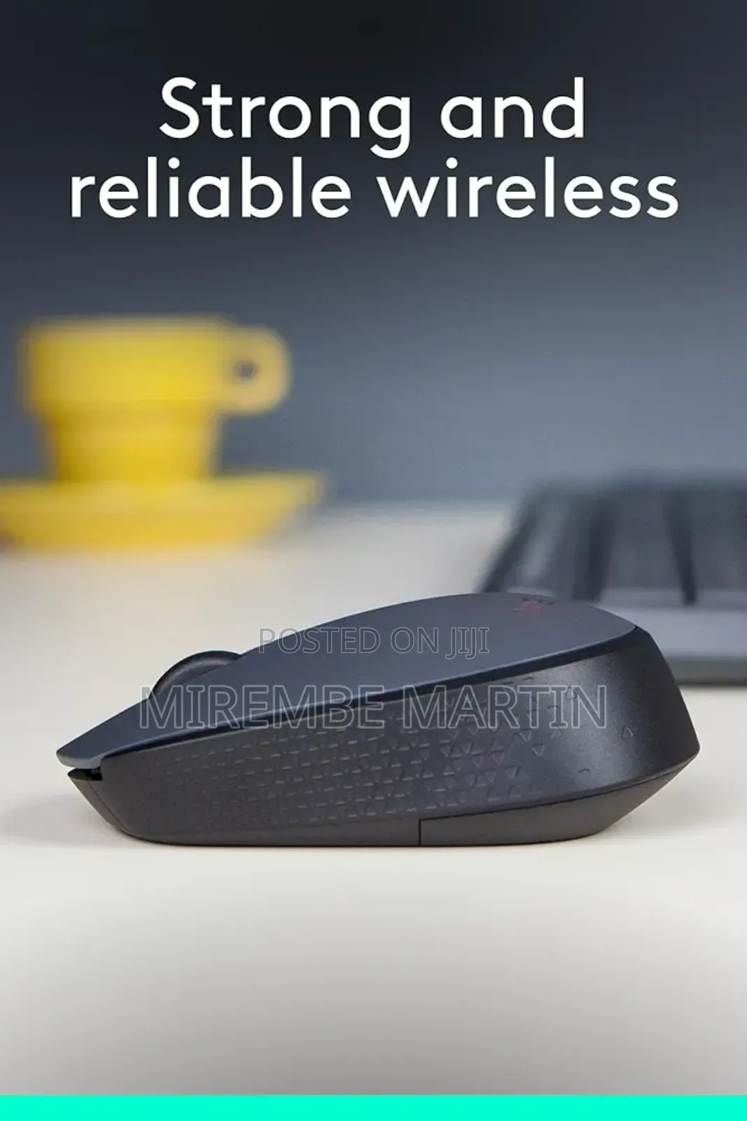 Logitech M170 Wireless Mouse, 2.4 GHZ - Grey/Black