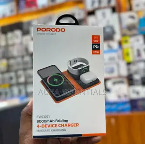 Porodo 8000mah Folding 4-Device Charger