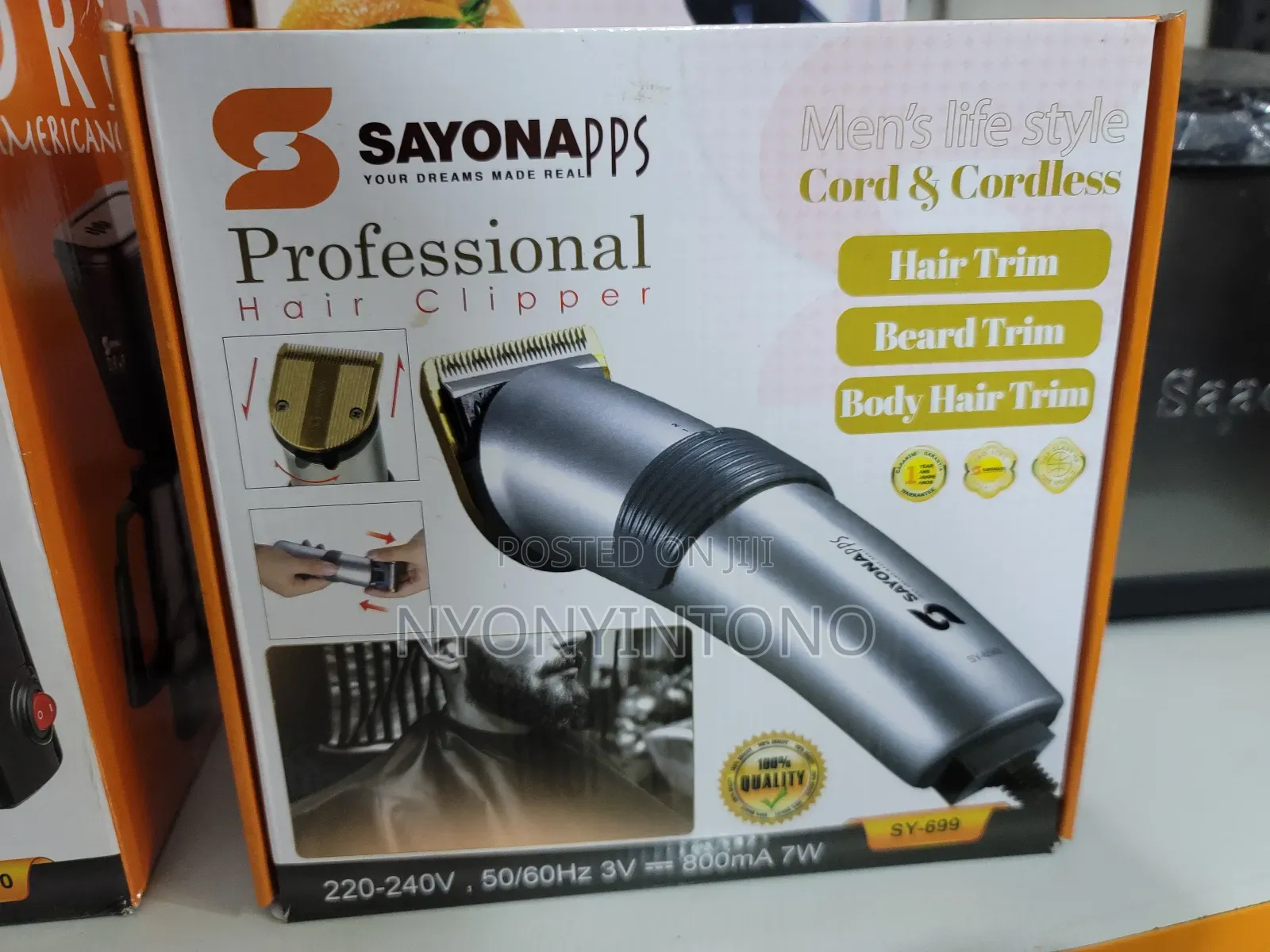 Sayona Highquality Cord Cordless Professional Hair Clipper
