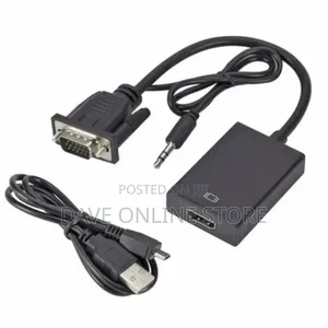 1080p Audio Input Vga to HDM Adapter Output Male to Female