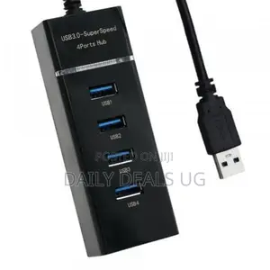Hub 3.0 Usb Hub 4 Ports 5gbps Black Color