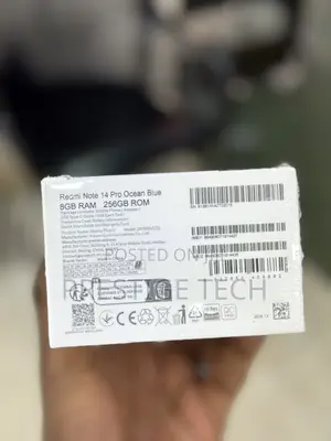 New Xiaomi Redmi Note 14 Pro 256 GB Black