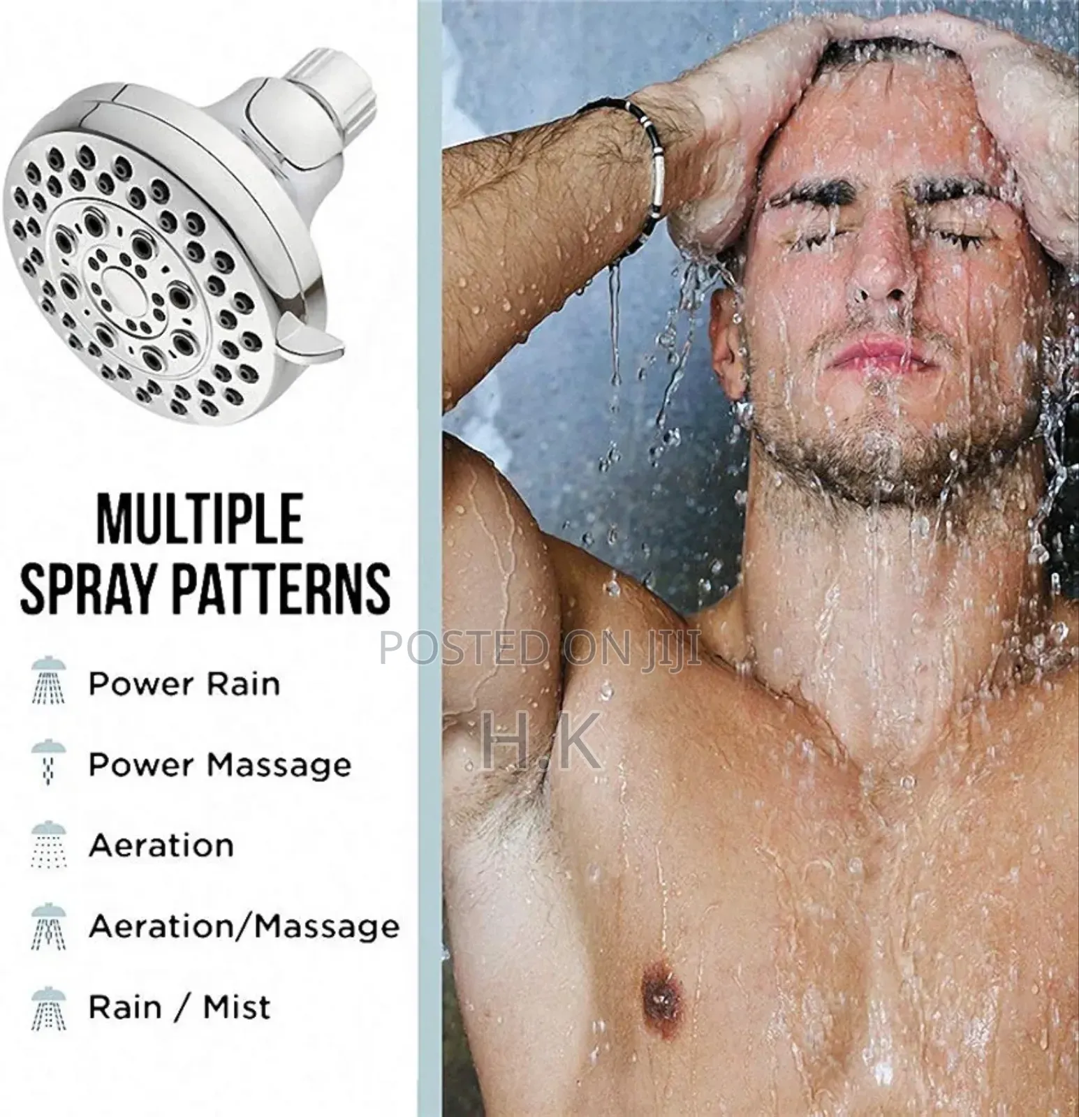 Niagara Conservation Vara Spa 5-Spray Shower Head.