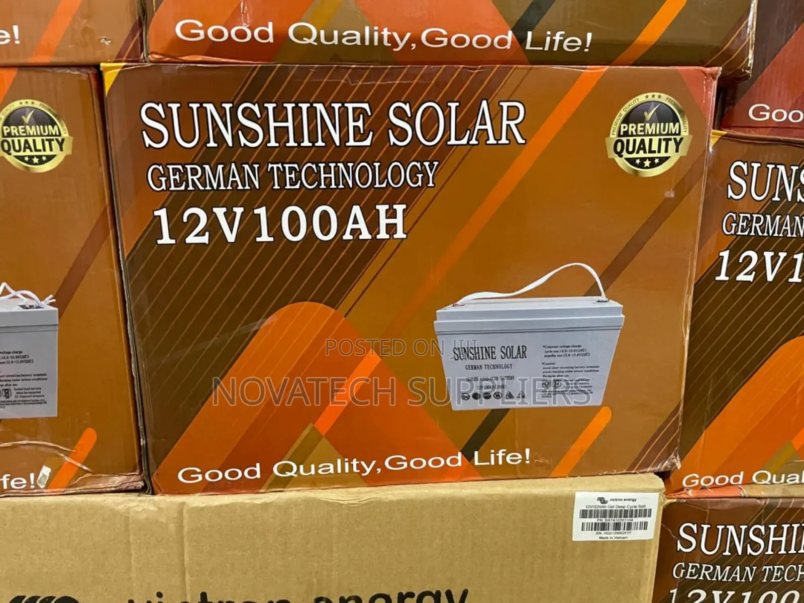 100ah German Technology Sunshine Solar Battery Vamn