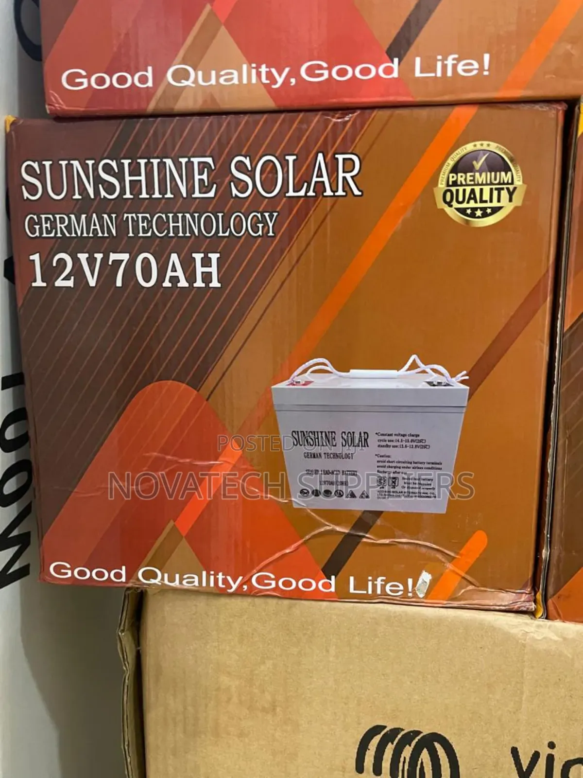 70ah German Technology Sunshine Solar Battery Fdam