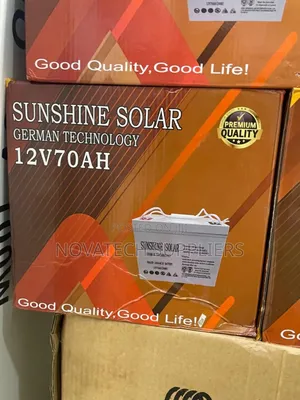 70ah Sunshine Solar Powder Battery Cvam