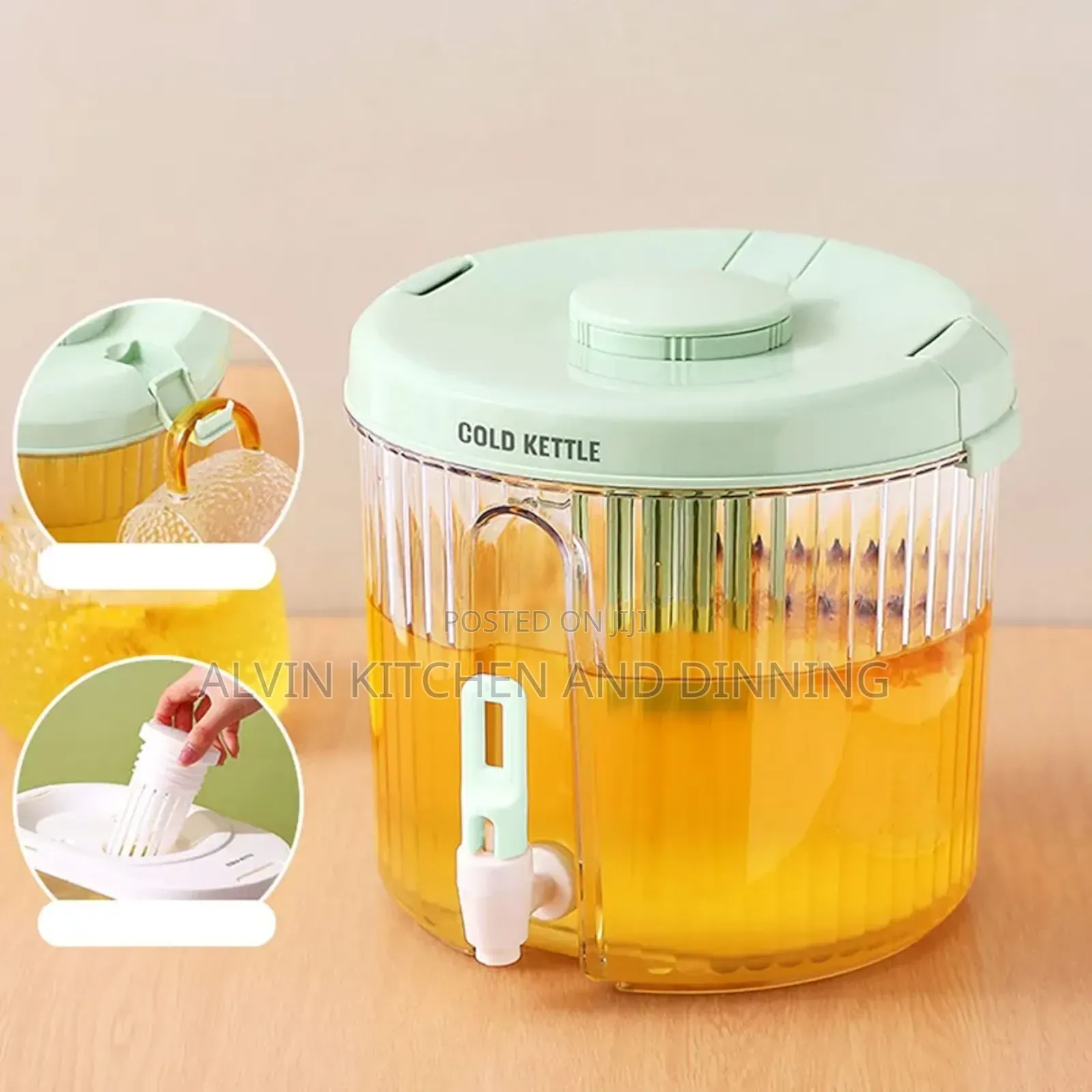 Beverage Dispenser 4l for Fridge Outdoor Party