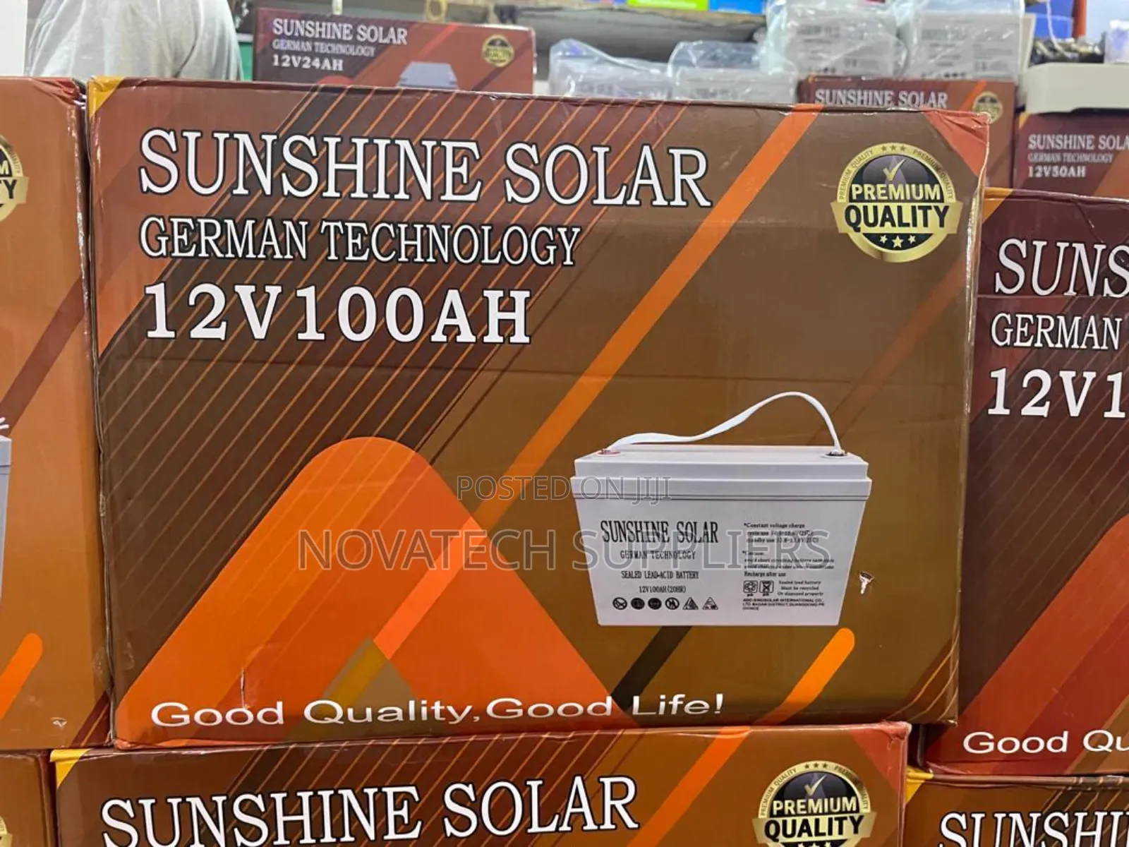 100ah German Technology Sunshine Solar Battery Hekm