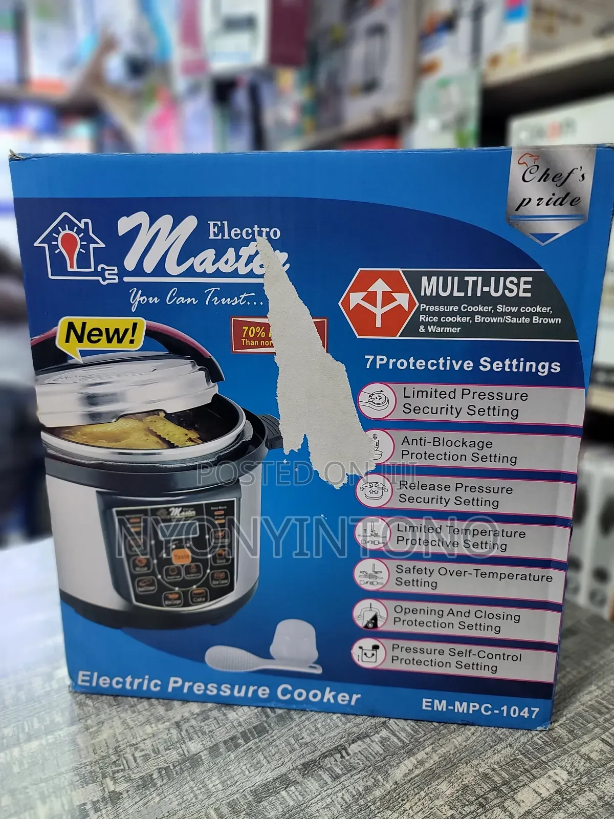 Electro Master 6liters Electric Pressure Cooker