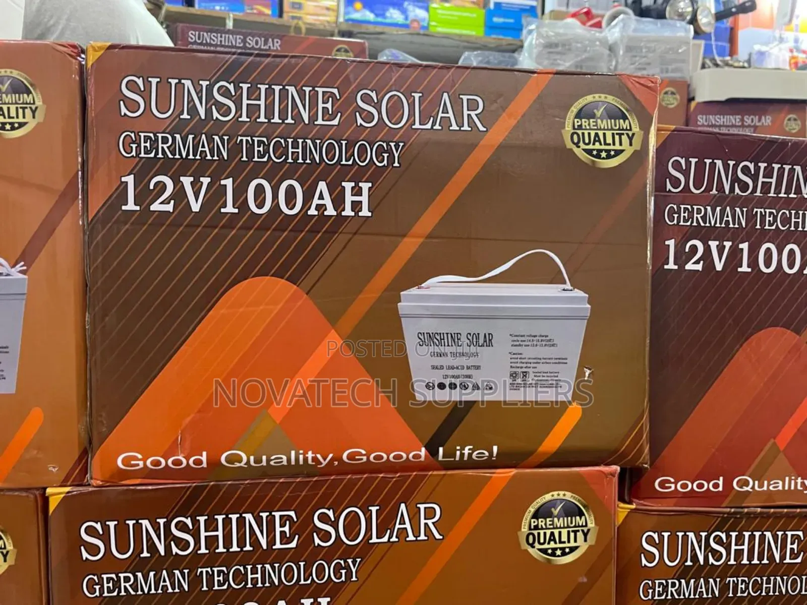 100ah German Technology Sunshine Solar Battery Havn