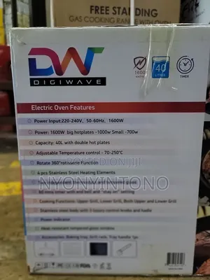 Digi Wave 40liters Electric Oven With Hotplates