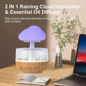 Xo Hf10 Raining Clouds Colorful Lights Humidifier