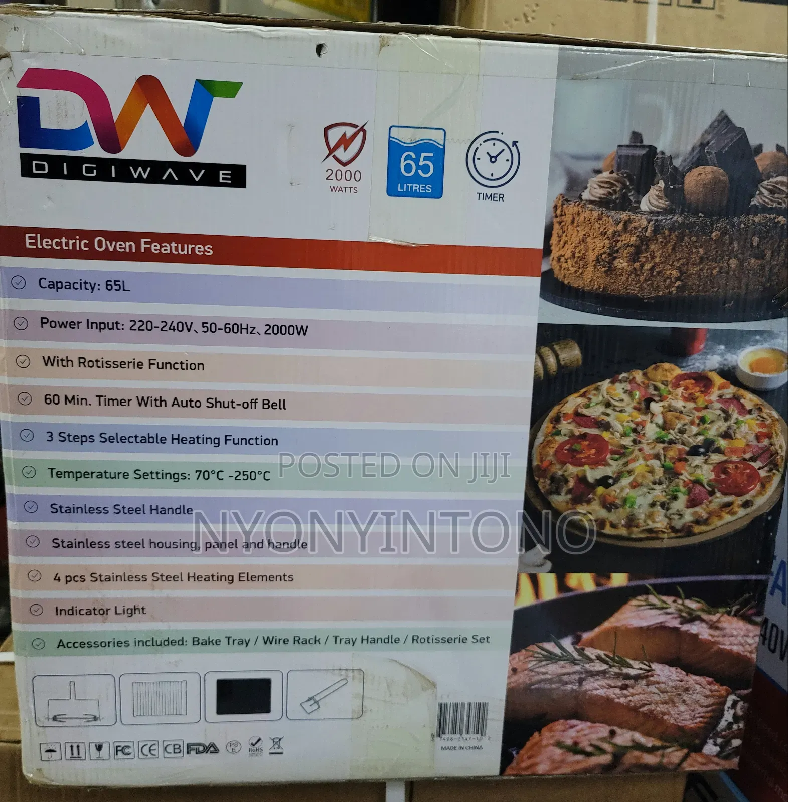 Digi Wave 65liters Automatic Electric Oven