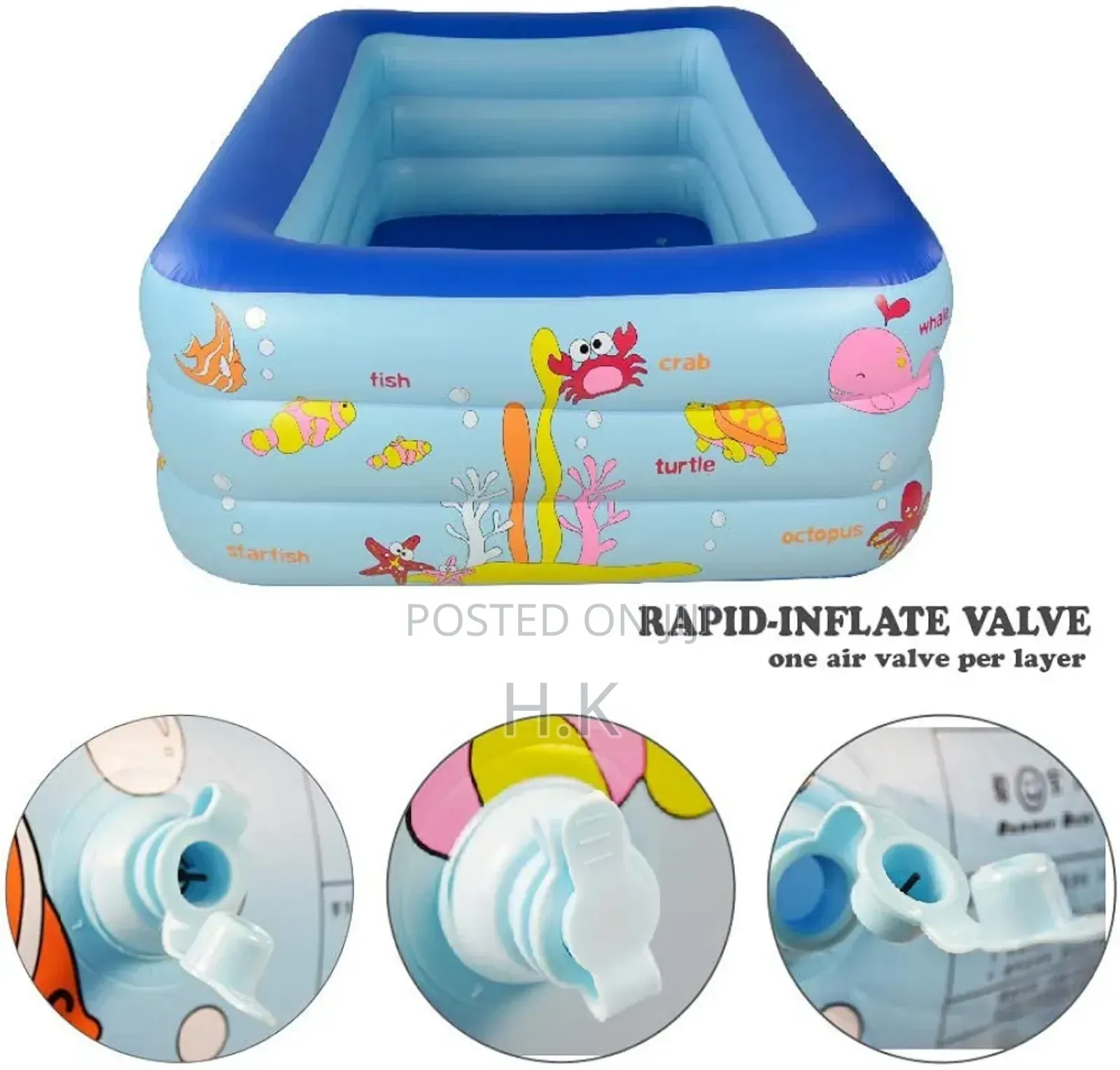 Yoyo Baby Square Inflatable Pool