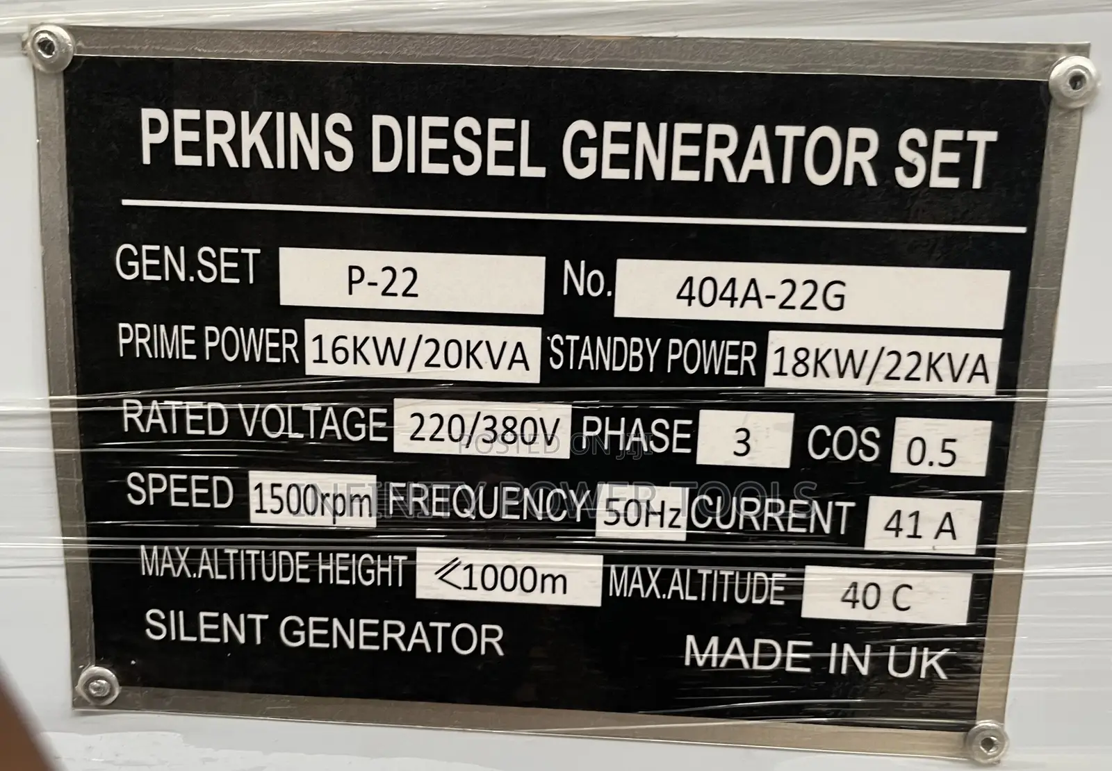 3 Phase Generator 20kva