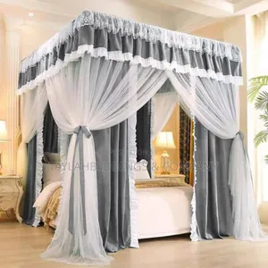 Prince Style Mosquito Net Canopy Curtains With Support