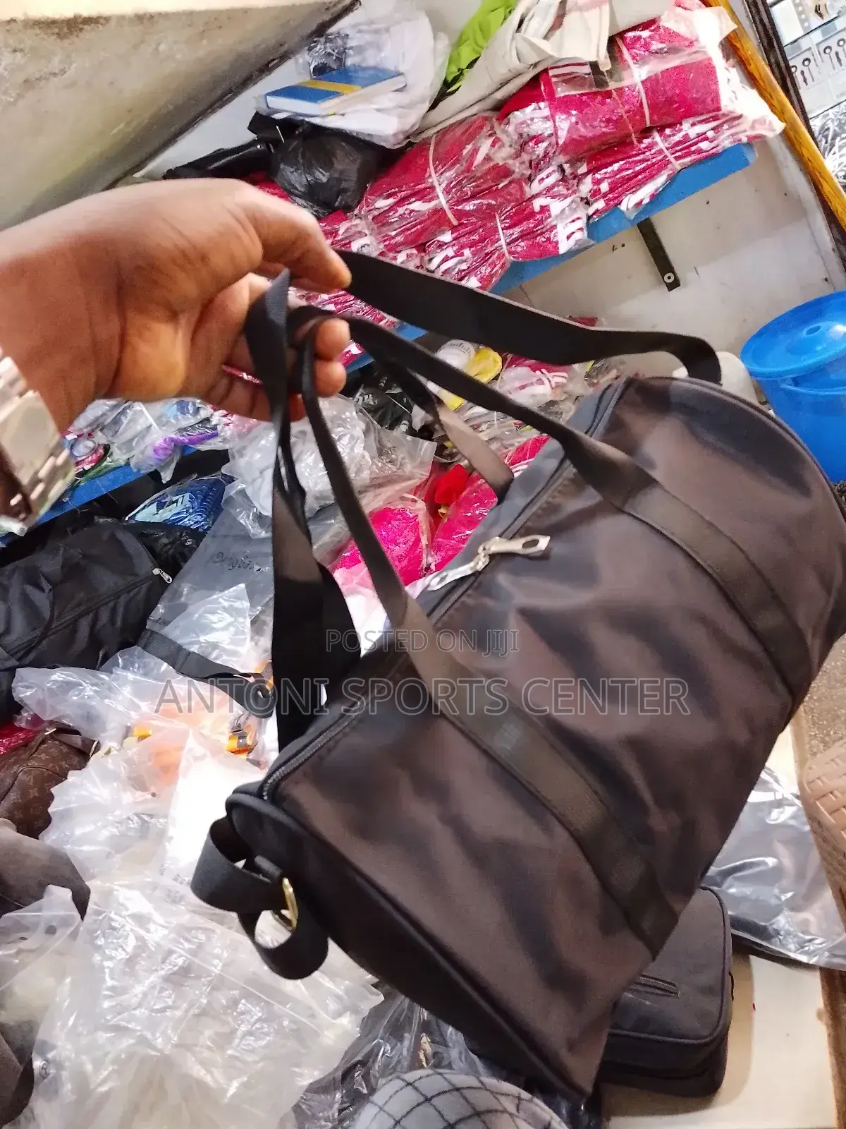 Plain Gym Bag Black Color