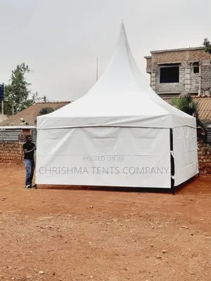 50-Seater Tent Covered Three Sides