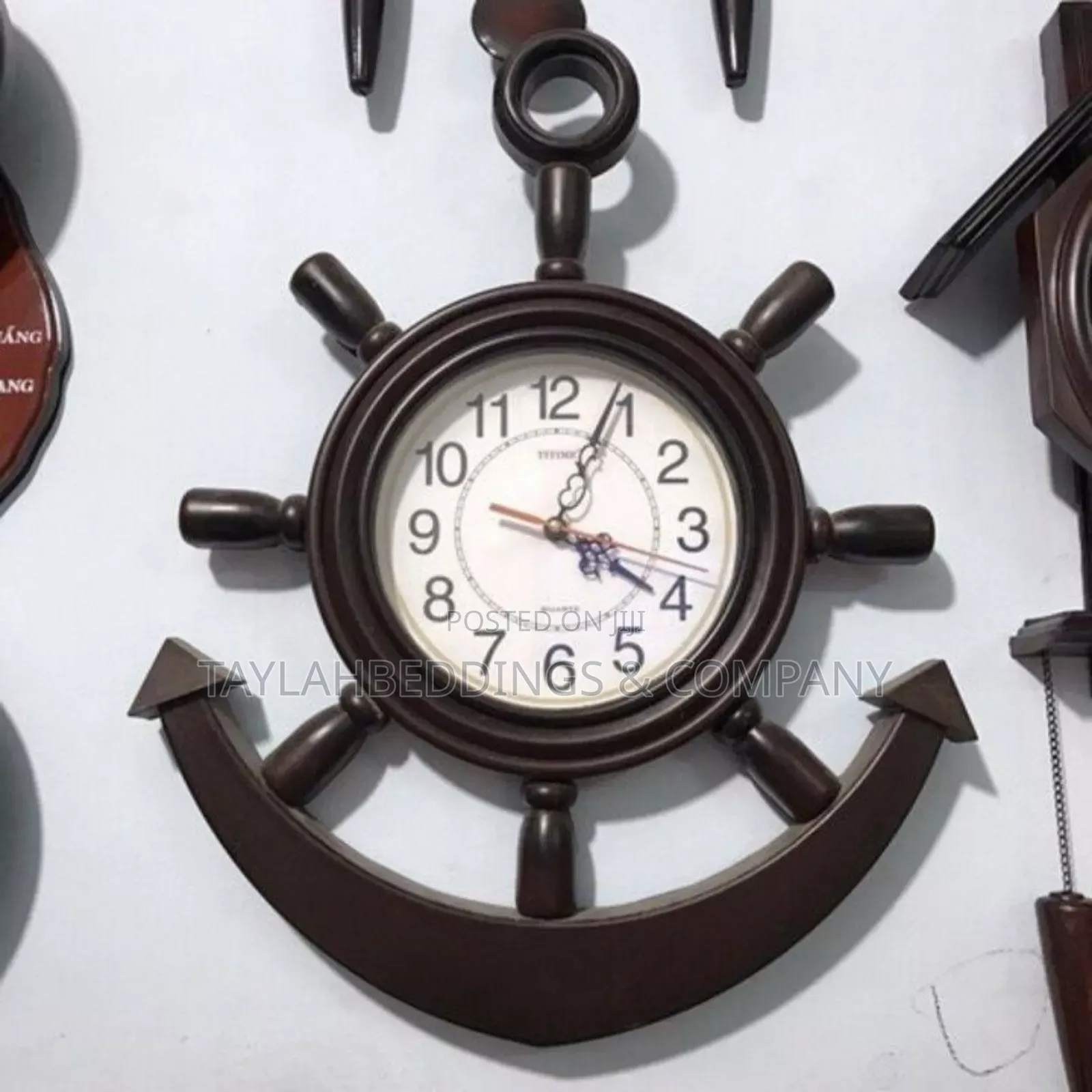 Pendulum Brown / Black Designer Wall Clock