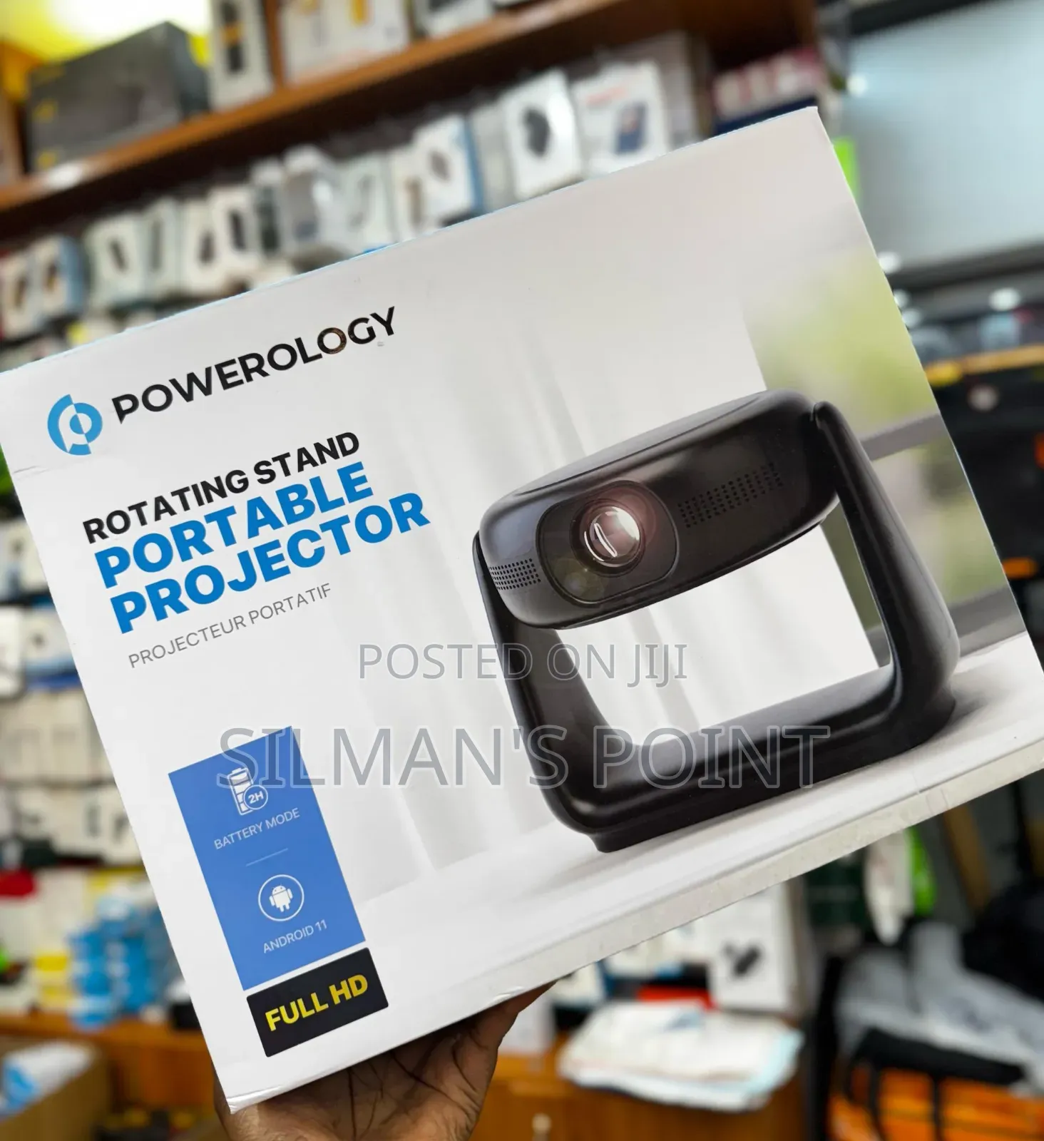 Powerology Rotating Stand Portable Projector