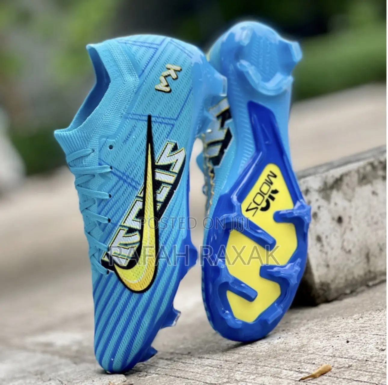 Original Blue Nike Zoom Mercurial 15 Elite Km Football Boots