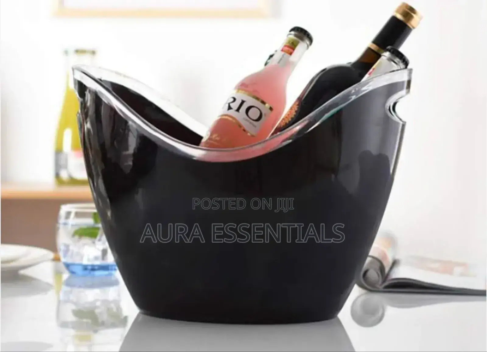 Black Wine Gondola Bucket