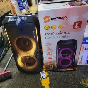 Sayona 8" Portable Bluetooth Speaker.